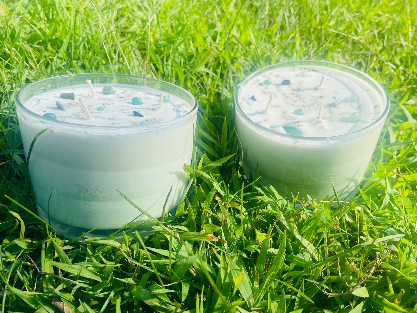 Frosty Money Candle