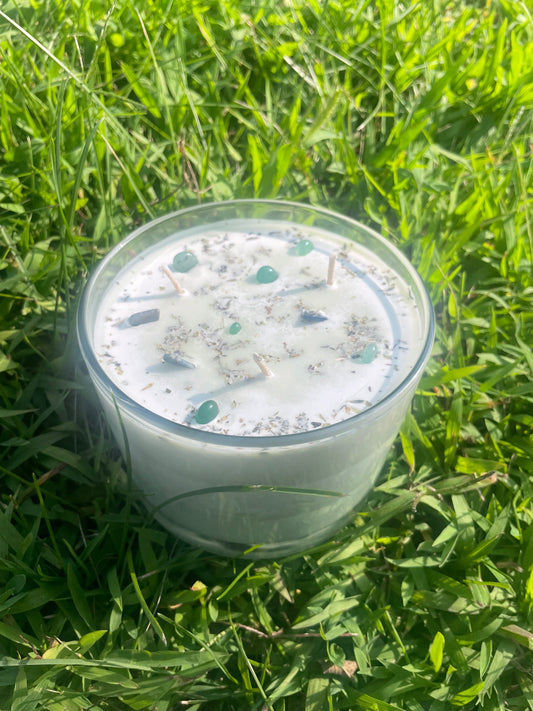 Frosty Money Candle