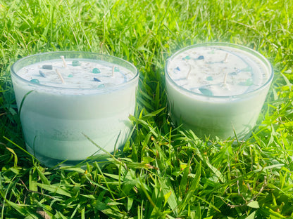 Frosty Money Candle